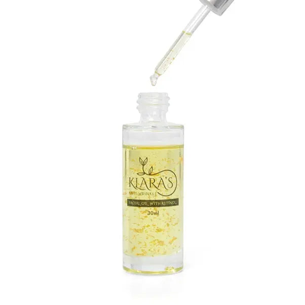 Klára Retinolos Arcolaj 24 Karátos Aranypelyhekkell 30 ml